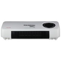 Digitális elektromos fali konvektor ventilátorral HAUSBERG HB-8217AB, 2000W, 2 teljesítményszint, távirányító, időzítő, fehér