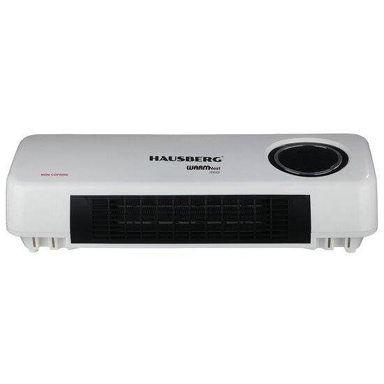 Digitális elektromos fali konvektor ventilátorral HAUSBERG HB-8217AB, 2000W, 2 teljesítményszint, távirányító, időzítő, fehér