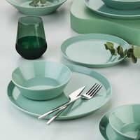 FORZA asztali szervíz, 24 db, 6 személyes, porcelán, zöld, kutahya porcelán