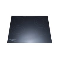 Beépített főzőlap HAUSBERG HB-1537, Vitrokerámia, 4 főzőzóna, 9 teljesítményfokozat, 3200 W, Érintős vezérlés, Időzítő, Fekete üveg