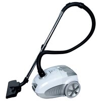 Zsákos porszívó HAUSBERG HB-2877AB, száraz szívás, 4 liter, 800 W, motorvédelem, kábelvezető rendszer, fehér-szürke