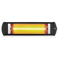 KUMTEL EX25 infravörös elektromos radiátor, 2500W, Termosztát, Fém ház, Protection 20 IP, Fekete