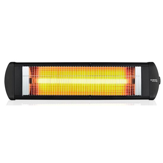 KUMTEL EX25 infravörös elektromos radiátor, 2500W, Termosztát, Fém ház, Protection 20 IP, Fekete