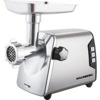 Elektromos húsdaráló HAUSBERG HB-3460, 2500 W, 2kg/perc, Zajszint 80dB, 2 sebesség, Rozsdamentes acél