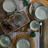 Kutahya Porselen Color-X 18 részes étkészlet 6 személyes zöld porcelánból