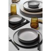 Kutahya Porselen Moderna Matte 18 részes étkészlet 6 személyes szürke porcelánból
