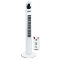 Digitális toronyventilátor távirányítóval HAUSBERG HB-5958AB, 55W, 45 hüvelyk, LED, időzítő, oszcilláció, hordozófogantyú, fehér