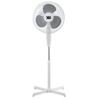 Hausberg XB-110 állóventilátor, 45W, 16 hüvelyk, 3 sebesség, oszcilláció, állítható magasság, fehér