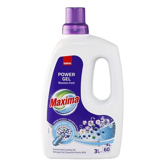 Sano Maxima Mountain Fresh koncentrált mosógél, 60 mosásra, 3 l