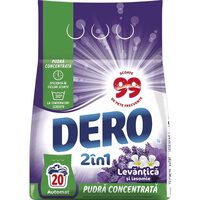 Dero 2in1 automata mosószer levendula illattal, 20 mosás, 1,5 kg