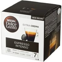 Nescafé Espresso Intenso kávékapszulák, Dolce Gusto kompatibilis, 16 kapszula, 112 g, 16 darab