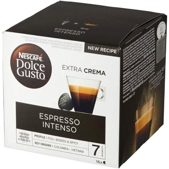 Nescafé Espresso Intenso kávékapszulák, Dolce Gusto kompatibilis, 16 kapszula, 112 g, 16 darab