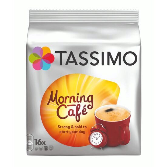 Jacobs Tassimo Morning Cafe kávékapszulák 16 kapszula, 5 darab