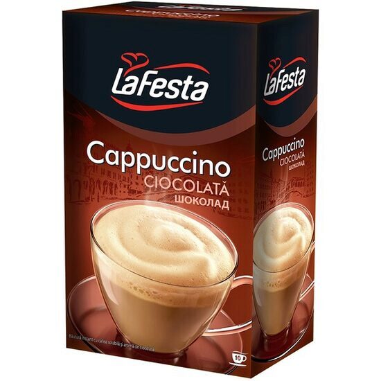 La Festa Cappuccino csokoládés instant kávé, 125g, 8 db