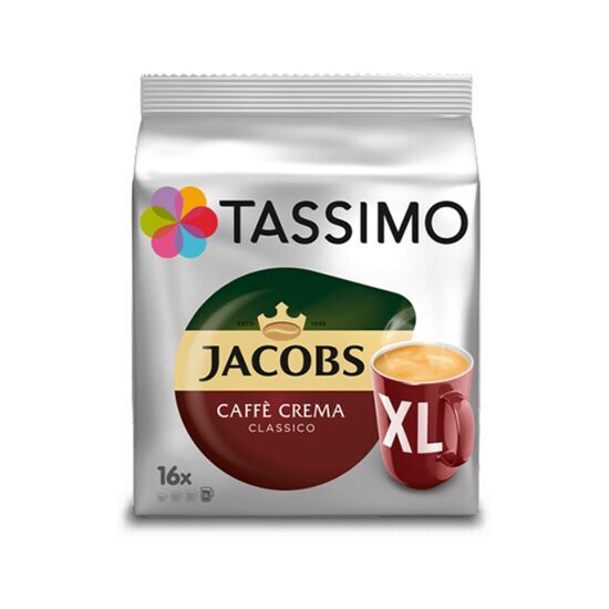 Tassimo Jacobs Caffe Crema Classico XL kapszula, 16 kapszula, 5 db