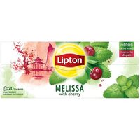 Lipton Melissa és Cseresznye ízű tea, 20 db, 24 g