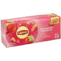 Lipton Eper és Rebarbara tea, 20 tasak