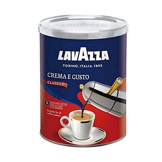 Lavazza Crema e Gusto őrölt kávé fémdobozban, 250g