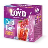 Loyd Cold Infusion Tea Eper és Málna ízű, 12 filter