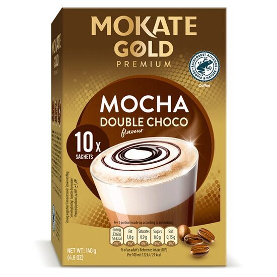 Mokate Gold Prémium Mocha Dupla Csokoládés Instant Ital 10x14g