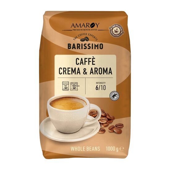 Amaroy Barissimo Caffe Crema &amp; Aroma kávébab, 1kg