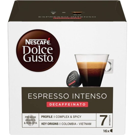 Nescafé Cortado Espresso Intenso koffeinmentes kávékapszulák, 16 kapszula, 99,2 g, 16 darab