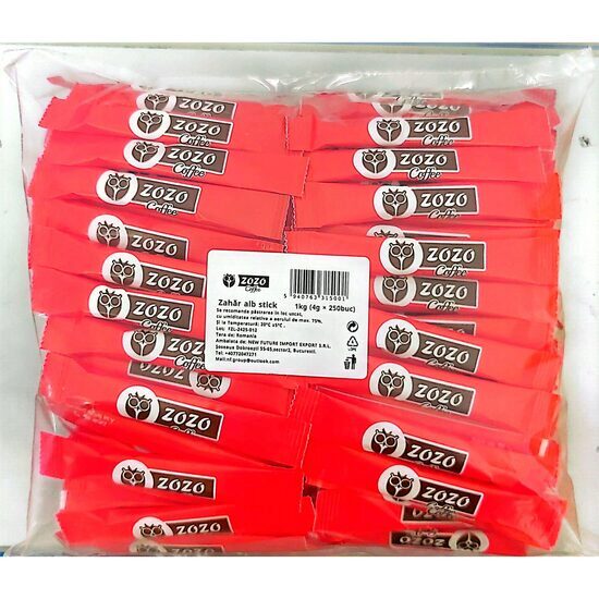 Zozo fehér cukor tasakok, 250x4g