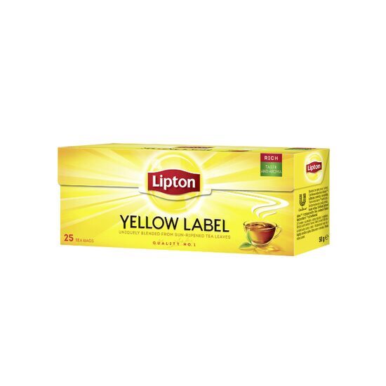 Lipton Classic Yellow Label fekete tea 25 filter, 50 g