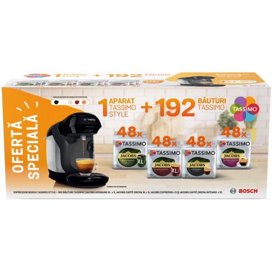 192 db-os Tassimo Jacobs kávékapszula + Bosch Tassimo Happy eszpresszógép