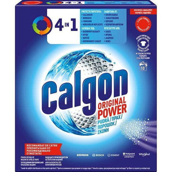 CALCON 4in1 mosógép vízkőoldó por, 500 g, 10 mosásra