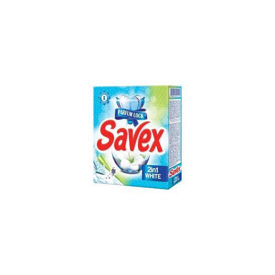 Savex automata mosószer, 2 az 1-ben fehér, 300 g