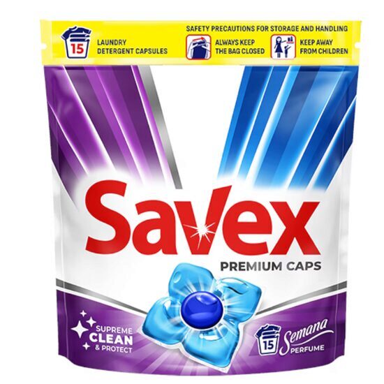 Mosószer Savex Semana parfüm kapszula, 15 kapszula