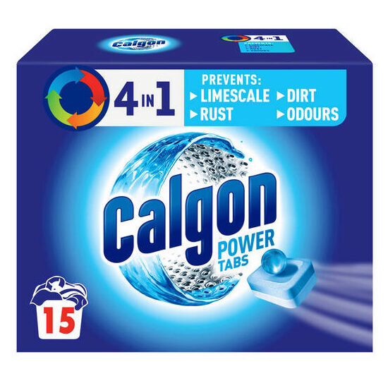 Calgon 4in1 mosógép vízkőoldó tabletta, 15 mosáshoz