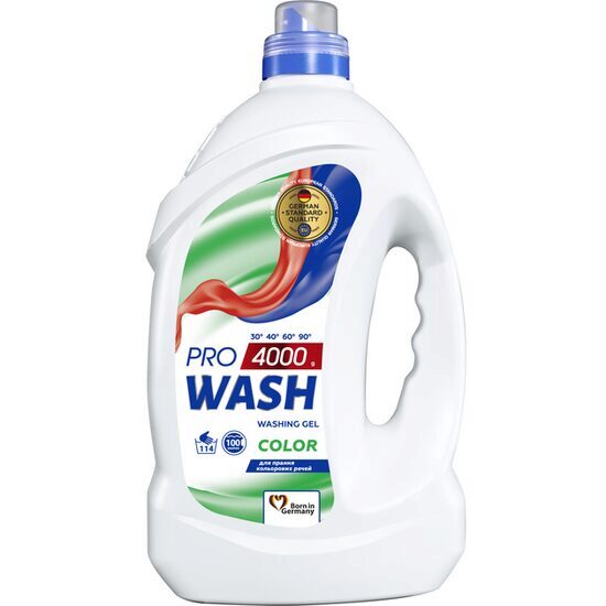 Pro Wash Color univerzális folyékony mosószer 4l, 114 mosásra