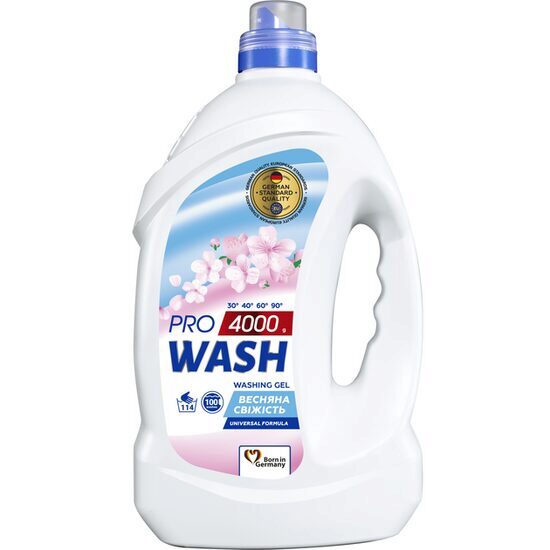 Pro Wash Spring univerzális folyékony mosószer 4l, 114 mosáshoz
