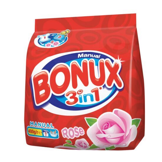 Bonux kézi mosószer 3in1 Rózsaszín, 400 g