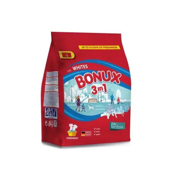 Bonux 3 az 1-ben Polar Ice Fresh kézi mosószer, 400 g, 7 mosásra