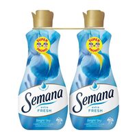 2 db-os Semana Extra Fresh szuperkoncentrált öblítő BRIGHT SKY, 75 mosás, 1,5 l