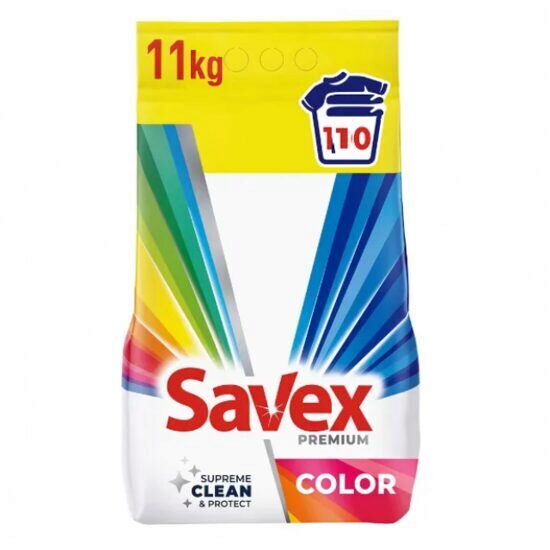 Savex Premium Color automata mosószer 110 mosáshoz, 11 kg