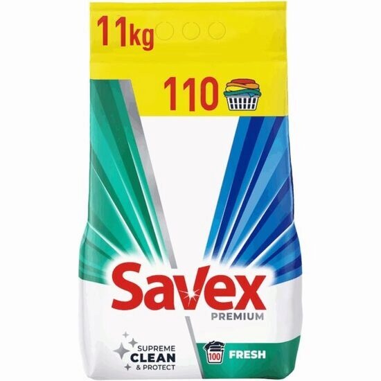 Savex Premium 2in1 Fresh automata mosószer, 11 kg, 110 mosásra