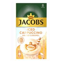 Jacobs Jeges Cappuccino Sós Karamellás Instant Kávé, 8 x 17,8 g