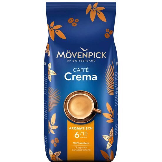 Mövenpick Caffè Crema – 100% Arabica kávébab, intenzív aromával és bársonyos krémmel, 1kg