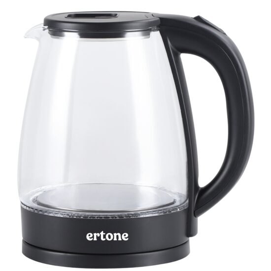 Cana electrica din sticla ERTONE ERT946, 1.8L, 1500W, iluminare LED, oprire automata