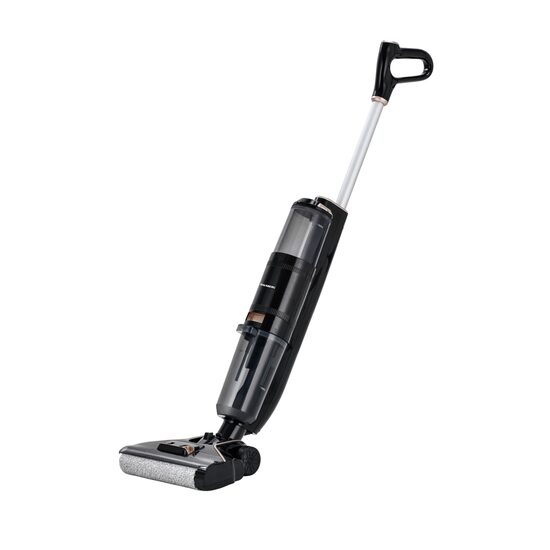 Aparat de curățat pardoseli cu acumulator Hausberg HB-2886NG, 120W, Autonomie 25 min, Rezervor apă curată 600ml, Ecran LED, Filtru HEPA
