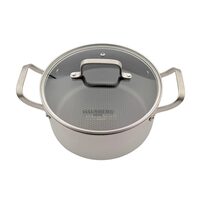 Hausberg HB-HLUX777 3 rétegű rozsdamentes acél edény, 26 cm, 6,2 l, méhsejt szerkezet, tapadásmentes, indukciós